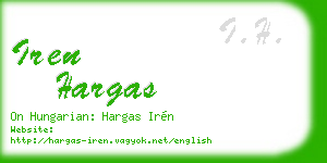 iren hargas business card