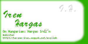 iren hargas business card